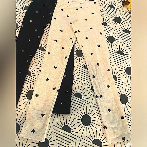 Set of 3 Fun and Girly Cotton Printed Leggings (Sz 10-12) - Picture 3 of 9